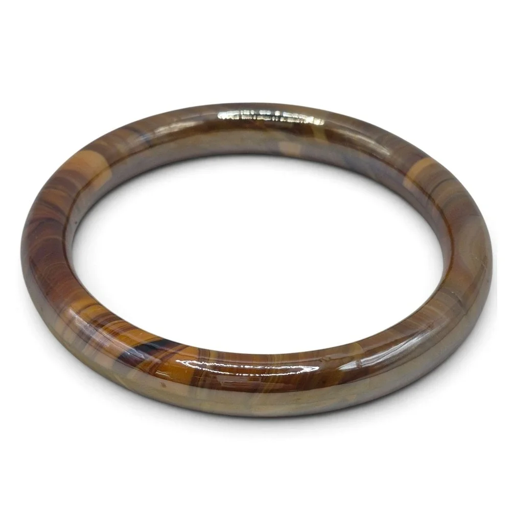 Vintage Glass Bangle Bracelet Womens OS 3